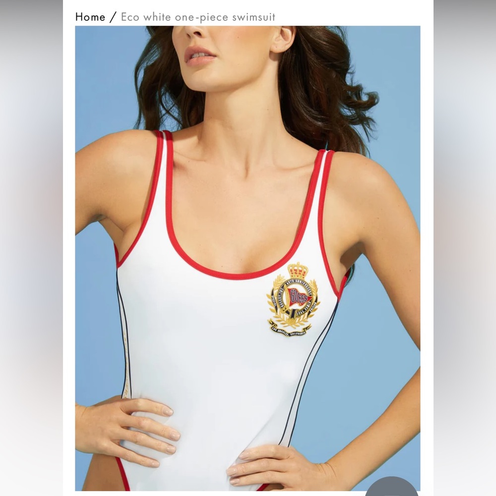 GUESS Baywatch Style One Piece Swimsuit L NWT - Picture 8 of 9
